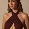 Μαντίλα Talia σε χρώμα Espresso Brown Μαντίλα Talia σε χρώμα Espresso Brown