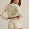 Maphie Modal Ruffle-Trim Σορτς σε Lemon Print Maphie Modal Ruffle-Trim Σορτς σε Lemon Print