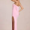 Μάξι φόρεμα Caliane Bandeau Draped σε ροζ χρώμα Μάξι φόρεμα Caliane Bandeau Draped σε ροζ χρώμα