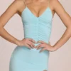Μάξι φόρεμα Elanora με βαθύ V-neck σε απαλό γαλάζιο
