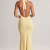 Μάξι φόρεμα Hallie Modal με λαιμόκοψη σε χρώμα Lemon Sherbet