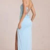 Μάξι Φορέμα κορσέ Zalia από δαντέλα σε χρώμα Powder Blue