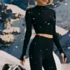 Μαύρη μπλούζα Super Sculpt Seamless Base Layer