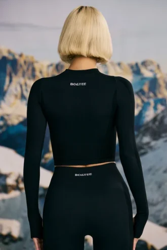 Μαύρη μπλούζα Super Sculpt Seamless Base Layer