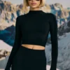 Μαύρη μπλούζα Super Sculpt Seamless Base Layer