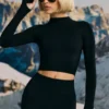 Μαύρη μπλούζα Super Sculpt Seamless Base Layer