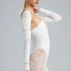 Melody Embellished Cut-Out Unitard σε χρώμα ιβουάρ Melody Embellished Cut-Out Unitard σε χρώμα ιβουάρ