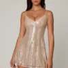 Μίνι φόρεμα Agentha με διακοσμημένο V-neck από δαντέλα σε απαλό ροδακινί χρώμα Μίνι φόρεμα Agentha με διακοσμημένο V-neck από δαντέλα σε απαλό ροδακινί χρώμα