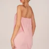 Μίνι φόρεμα Alessandra Bandeau Draped σε ροζ χρώμα Μίνι φόρεμα Alessandra Bandeau Draped σε ροζ χρώμα