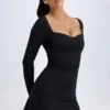 Μίνι φόρεμα Alvie με στρώσεις και γραμμή Α από μοντάλ σε μαύρο Μίνι φόρεμα Alvie με στρώσεις και γραμμή Α από μοντάλ σε μαύρο