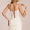 Μίνι φόρεμα Aralyn Lace Corset σε χρώμα ιβουάρ Μίνι φόρεμα Aralyn Lace Corset σε χρώμα ιβουάρ