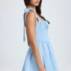 Μίνι φόρεμα Bellamy Draped Corset σε χρώμα Powder Blue Μίνι φόρεμα Bellamy Draped Corset σε χρώμα Powder Blue