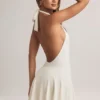 Μίνι φόρεμα Brooke Modal με λαιμόκοψη και γραμμή Α σε λευκό χρώμα Μίνι φόρεμα Brooke Modal με λαιμόκοψη και γραμμή Α σε λευκό χρώμα