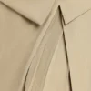 Μίνι φόρεμα Bruna από υφασμένο τβίλ με πτυχώσεις και διασταύρωση στο στήθος σε χρώμα ταούπε Μίνι φόρεμα Bruna από υφασμένο τβίλ με πτυχώσεις και διασταύρωση στο στήθος σε χρώμα ταούπε