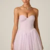 Μίνι Φορέμα Dottie Tulle Corset σε λιλά