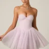 Μίνι Φορέμα Dottie Tulle Corset σε λιλά