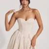 Μίνι φόρεμα Emeline Corset Tulle σε χρώμα ιβουάρ Μίνι φόρεμα Emeline Corset Tulle σε χρώμα ιβουάρ