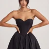 Μίνι Φορέμα Emeline Corset Tulle σε Jet Black
