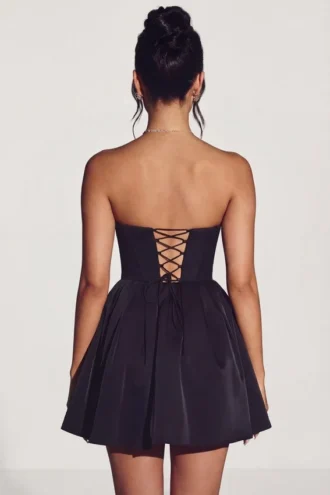 Μίνι Φορέμα Emeline Corset Tulle σε Jet Black