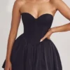 Μίνι Φορέμα Emeline Corset Tulle σε Jet Black