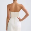 Μίνι φόρεμα Haisley Bandeau Structured Tulip σε χρώμα ιβουάρ Μίνι φόρεμα Haisley Bandeau Structured Tulip σε χρώμα ιβουάρ