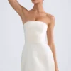 Μίνι φόρεμα Haisley Bandeau Structured Tulip σε χρώμα ιβουάρ Μίνι φόρεμα Haisley Bandeau Structured Tulip σε χρώμα ιβουάρ