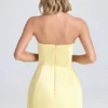 Μίνι φόρεμα Haisley Bandeau Structured Tulip σε χρώμα Lemon Sherbet