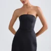 Μίνι φόρεμα Haisley Bandeau Structured Tulip σε μαύρο Μίνι φόρεμα Haisley Bandeau Structured Tulip σε μαύρο