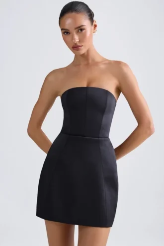 Μίνι φόρεμα Haisley Bandeau Structured Tulip σε μαύρο