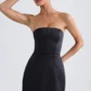 Μίνι φόρεμα Haisley Bandeau Structured Tulip σε μαύρο Μίνι φόρεμα Haisley Bandeau Structured Tulip σε μαύρο