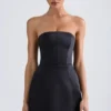 Μίνι φόρεμα Haisley Bandeau Structured Tulip σε μαύρο Μίνι φόρεμα Haisley Bandeau Structured Tulip σε μαύρο