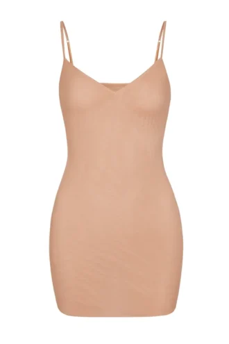 Μίνι φόρεμα Intimates Soft Mesh με V λαιμόκοψη σε χρώμα Warm Peach
