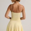 Μίνι φόρεμα Kelbie Modal Ruched A-Line σε κίτρινο χρώμα Buttercream