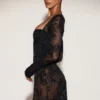 Μίνι φόρεμα-κορσέ Jovie Sheer Embellished Κορμάκιο σε μαύρο χρώμα Μίνι φόρεμα-κορσέ Jovie Sheer Embellished Κορμάκιο σε μαύρο χρώμα