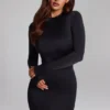 Μίνι φόρεμα Luanni Slinky Jersey χωρίς πλάτη σε μαύρο χρώμα
