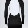 Μίνι φόρεμα Luanni Slinky Jersey χωρίς πλάτη σε μαύρο χρώμα