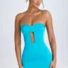 Μίνι φόρεμα Nikko Cut-Out Bandeau Bodycon σε τυρκουάζ Μίνι φόρεμα Nikko Cut-Out Bandeau Bodycon σε τυρκουάζ