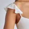 Μίνι φόρεμα Rialta Cut Out Satin σε χρώμα ιβουάρ