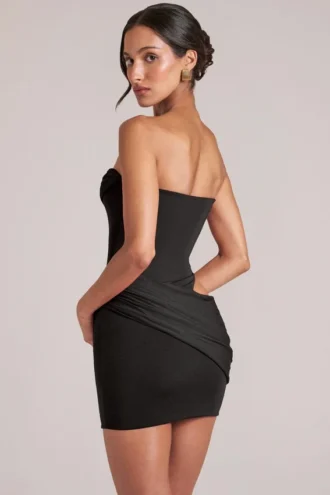 Μίνι φόρεμα Veda Bandeau Bodycon σε μαύρο
