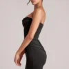 Μίνι φόρεμα Veda Bandeau Bodycon σε μαύρο