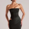 Μίνι φόρεμα Veda Bandeau Bodycon σε μαύρο