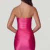 Μίνι φόρεμα Yesenia Ruched Bandeau σε έντονο ροζ Μίνι φόρεμα Yesenia Ruched Bandeau σε έντονο ροζ