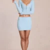 Μίνι φούστα Elowise Lace σε χρώμα Powder Blue Μίνι φούστα Elowise Lace σε χρώμα Powder Blue