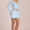 Μίνι φούστα Elowise Lace σε χρώμα Powder Blue Μίνι φούστα Elowise Lace σε χρώμα Powder Blue