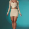 Μίνι φούστα Romy με διακοσμημένη δαντέλα σε χρώμα ιβουάρ Μίνι φούστα Romy με διακοσμημένη δαντέλα σε χρώμα ιβουάρ