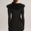 Μίνι φούστα Tova Knit με μεσαίο ύψος μέσης σε μαύρο χρώμα