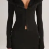 Μίνι φούστα Tova Knit με μεσαίο ύψος μέσης σε μαύρο χρώμα