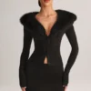 Μίνι φούστα Tova Knit με μεσαίο ύψος μέσης σε μαύρο χρώμα