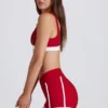 Μίνι σορτς Soft Active με αντίθεση χρωμάτων σε σκούρο κόκκινο Μίνι σορτς Soft Active με αντίθεση χρωμάτων σε σκούρο κόκκινο