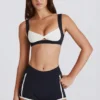 Μίνι σορτς Soft Active με αντίθεση σε μαύρο Μίνι σορτς Soft Active με αντίθεση σε μαύρο